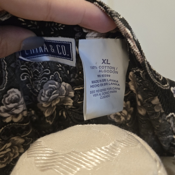 Erika And Co Vintage Floral Corduroy Button Down Dress,  Size XL - Picture 11 of 12